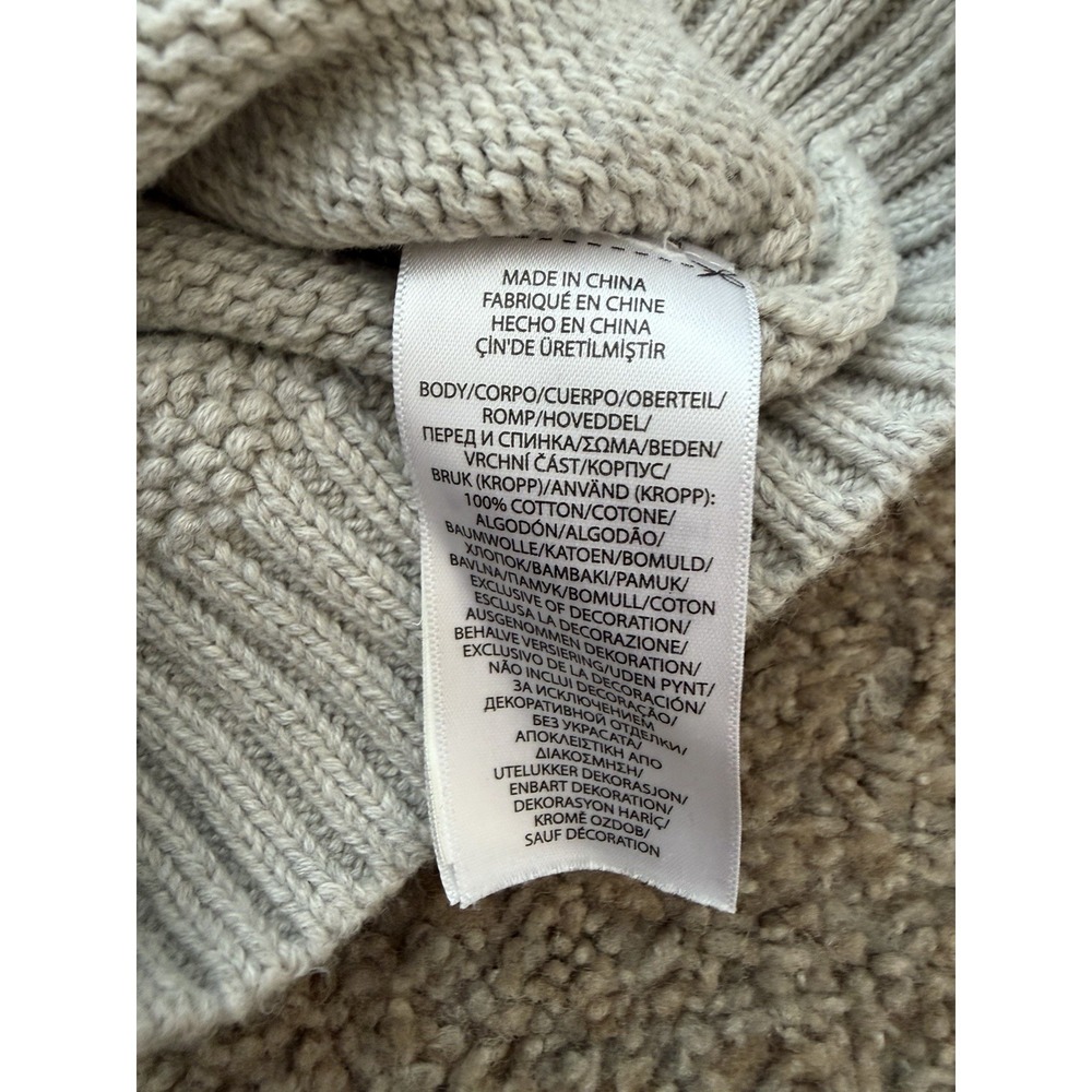 Polo Ralph Lauren Baby Boys Combed Cotton V-Neck Cardigan Gray Size 12 M - Picture 5 of 8